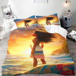Moana pledo užvalkalų komplektas Antklodė Lovos Patalynė 3D Vaikų Patalynės Komplektas 3 Dalys 1 Antklodės Užvalkalas Karali&scaron;kas Dydis AU Single(140*210cm)3pcs
