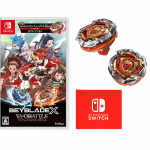 Beyblade X EvoBattle &ndash; Žaidimas Nintendo Switch su papildomu Raudonu LeonFang T4-60A ir mikropluo&scaron;to &scaron;luoste