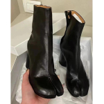 Rudens Žiemos Mink&scaron;tos Odos Skeltu Pir&scaron;tu Tabi Moteri&scaron;ki Ankle Boots Madingi Stori Auk&scaron;ti Kulniukai Masivūs Batai Ins Stiliaus Trumpi Batai kasdieniam naudojimui 39 gray