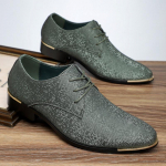 Retro Trend Nauji vyri&scaron;ki juodi žali dangaus mėlyni smailūs rai&scaron;tiniai laisvalaikio Oksfordo batai Vestuviniai namo grįžimo batai Zapatos Hombre 39