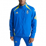 Adidas Bostono maratonas 2026 &Scaron;ventinė kvėpuojanti striukė su užtrauktuku ir emblema Vyri&scaron;ka striukė KE8235 2XL blue
