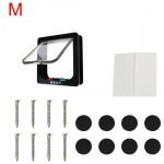 Su 4 krypčių užraktu apsaugos atvartas durys &scaron;uniui katei atvartas durys &scaron;uniui katei kačiukui katės &scaron;uniukui saugos vartai mažiems naminiams gyvūnams ABS plastikas