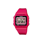 CASIO G-Shock W215H-4A Pilkas laikrodis W-215H-4A W-215H-4A Pink Watch Case red