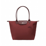 Longchamp Le Pliage Green Prekės ženklo logotipas Ilga rankena Sulankstoma pirkinių rankinė Rankinė lauke Krep&scaron;ys per petį i&scaron; perdirbto audinio Vidutinio dydžio 2605919P98 Basic Set (Bag)