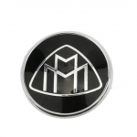 Apvalus emblemos ženklelis Maybach S320L S400 S500 S600 S680 Automobilio stiliaus Vairo centro lipdukas Variklio dangčio lipdukas Logotipas su smeigtukais