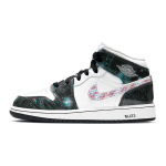 Air Jordan 1 Mid SE GS Take Flight Baltas Ry&scaron;kiai Raudonas Mėlynas Herojus BQ6931-114 36.5