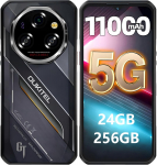 OUKITEL WP62 5G mobilusis telefonas 24GB+256GB 11000mAh 6.58 ekranas 108MP Android 15 juoda