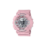 Casio G-Shock 3D dvigubo ekrano vandeniui atsparus kvarcinis laikrodis Dervos dirželis Moteri&scaron;ki laikrodžiai Rožinis GMA-S120NP-4APR Random Watch Box,Matte Powder gray