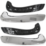 Renault Megane III 08-16 vidinės durų rankenėlės CHROME priekinės kairė + de&scaron;inė 2 vnt.. NUSTATYTI