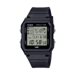 Casio Vyri&scaron;kas dervinis vandeniui atsparus žadintuvo kvarcinis laikrodis LF-30W-1A juoda