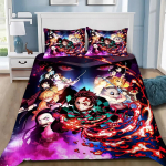 3D Demon Slayer Muichiro Tokito Anime Antklodės Užvalkalas Lovos Patalynės Rinkinys Skaitmeninė Spauda Antklodė Jaunimo Namų Dekoras Berniukų Dovana 100x135cm