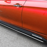 Automobilio &scaron;oninių sijonų slenksčių lipdukai, skirti BMW F30 F31 F32 F33 F15 F16 F10 E60 E61 anglies pluo&scaron;to vinilo lipdukai automobilio kėbulo apdailai juoda