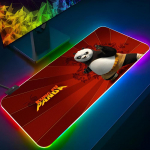 Kung Fu Panda pelės kilimėlis Žaidimų RGB pelės kilimėlis Ap&scaron;viesta klaviatūra Žaidėjos mergaitė XXL Mielas ne&scaron;iojamojo kompiuterio kilimėlis Stalo kilimėliai Stalo kilimėlis RGB600x300x3mm