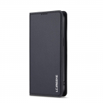 Verslo magnetinis atverčiamas odinis dėklas, skirtas iPhone 17 Air 16 15 14 Pro Max 16E 13 12 11 Pro XS Max XR X 8 7 Plus SE, kortelių laikiklis, telefono dangtelis iPhone 11 juoda