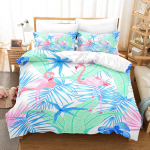 Firebird Patalynės Komplektas Viengulis Twin Pilnas Queen King Dydžio Flamingo Kra&scaron;tinė Komplektas Suaugusiųjų Vaikų Miegamojo Antklodės Užvalkalų Komplektai 3D Spausdintas Gyvūnas 033 EU single(135x200cm)