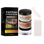 Tatuiruotės maskavimo makiažas atsparus vandeniui, Tatuiruotės maskuoklis pilnas padengimas, 2 spalvos natūralus tatuiruotės makiažas maskavimui ant kūno randams, tamsioms dėmėms, tinka Fo