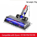 Dyson V6-V15 Slim mink&scaron;tas pliu&scaron;inis elektrinis ritininis &scaron;epetėlio antgalis dulkių siurbliams 1 piece gray