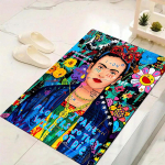 Frida Kahlo Kilimas Kilimėlis Svetainei Miegamajam Namams Sofos Dekoravimui, Vaikų žaidimams Neslystantis Grindų Kilimėlis 200x160cm( 78x62in ) white