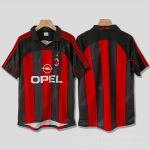 0607 AC Milan retro mar&scaron;kinėliai Cacanesta Maldini Inzaghi Pirlo ilgomis trumpomis rankovėmis futbolo mar&scaron;kinėliai M red