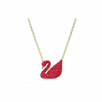 Swarovski I&scaron;skirtinis ir eleganti&scaron;kas ikoni&scaron;kas gulės pakabukas karoliai moteri&scaron;kas raudonas/auksinis 5604191 auksas