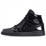 Jordan Air Jordan 1 Mid Se Amortizacija Neslystanti Amortizacija Neslystanti Vidutinio auk&scaron;čio Senoviniai Krep&scaron;inio Batai Moterims BQ6472-002 37.5 juoda