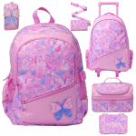 Smiggle Vienaragio Spaudos Vaikų Kuprinė Studento Mokyklinė Kuprinė Didelės Talpos Lauko Kelionėms Atsitiktinė pencil case (22.12.5cm)