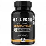 Alpha Brain Nootropinės Kapsulės &ndash; Atmintis, Koncentracija & Kognityvinis Palaikymas (30 ct) 1pack