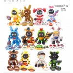 12vnt/rinkinys FNAF figūrėlės Freddy Keičiama veido veiksmo figūrėlė Žaislai black