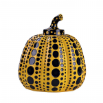 Bangų Ta&scaron;kas Moliūgas Kusama Yayoi Ornamentai Moderni Skulptūra Ta&scaron;kinis Menas Namų Biuro Dekoras Biuro Menas Vestuvės Kalėdos 10cm x 10cm black