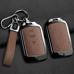 Tinka Maserati Grecale GranTurismo MC20 2024 cinko lydinio automobilio rakto dėklas odinis nuotolinio valdymo pulto apsauginis dėklas Style 2 Brown black