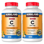 Kirkland Kramtomieji Vitaminas C 500mg 500 Tablečių 2 vnt.