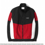 Silpno herojaus stiliaus QT8 spalvų blokų vandeniui atspari vėjo striukė 2XL black