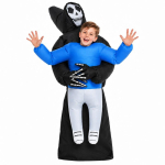 Pripučiamas ateivio vaiduoklio kostiumas Helovino vakarėliui Cosplay Suaugusiems Vaikams Unisex Juokingas Baisus aprėpalas Adult 150-190cm blue