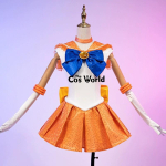 Usagi Tsukino Sailor Mercury Makoto Kino Rei Hino Minako Aino Apranga Anime Cosplay Kostiumai [THE COS WORLD] XL white