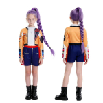 Rumi Cosplay K-Pop Warrior Kostiumų Rinkinys Žvaigždžių Merginų Grupė Vaikų Vaidmenų Žaidimo Drabužiai Vaikų Karnavalinio Kostiumo Rinkinys Paauglių Pasirodymui 3T(Size 100)