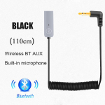 ROCK Aux Bluetooth Adapter Dongle Kabelis Automobiliui 3.5mm Jack Aux Bluetooth 5.0 4.2 4.0 Imtuvas Garsiakalbis Garso Muzikos Siųstuvas juoda