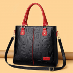 Yogodlns moteri&scaron;ka rankinė PU odinis pečių krep&scaron;ys Didelės talpos Crossbody pirkinių mai&scaron;elis 31*9.6*29cm raudona