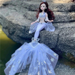 45 cm Mermaid Baby Bjd lėlė su 11 sąnarių kilnojama lėlė plaukiojanti undinėlė žaislinė mergaitė Kalėdų dovanos