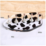 1 vnt Pieno karvės magnetinis pagrindas 5 vnt nagų antgalių laikikliai nagų dailės demonstravimo stendas nagų lako spalvų diagrama, kurioje rodoma lentyna auksas
