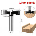 CNC-Spoilboard pavir&scaron;ių frezavimo antgalį karbido obliavimo medžio pjovimo obliavimo įrankis 12mm