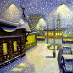 &bdquo;Pasidaryk pats&ldquo; 5D deimantinis tapybos kryželiu rinkinys &bdquo;Snow Scene&ldquo; deimantinis siuvinėjimas, pilnas apvalus grąžtas, mozaika, kalnų kri&scaron;tolinio akmens sienų menas, namų dekoras Full Round 20x20CM