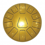 8 colių plieninis liežuvio būgnas, 11 natų rankinis būgnas su būgno plaktuku, pir&scaron;tais, mu&scaron;amiesiems auksas