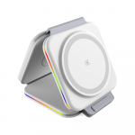 3 viename sulankstomas magnetinis belaidis įkroviklis, skirtas iPhone 14 13 12 11 Pro Max Samsung Huawei Xiaomi ne&scaron;iojamas Qi greitas įkroviklis, skirtas Apple Watch 8 7 6 AirPods