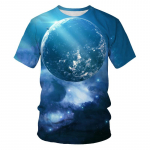 Vasaros Brilliant Starry Sky grafiniai mar&scaron;kinėliai vyrams Mados Visatos Planetos ra&scaron;tų mar&scaron;kinėliai Asmenybės Hip Hop Spausdinti mar&scaron;kinėliai 6XL