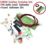 LM3915 DC 9V-12V 10 LED garso garso spektro analizatoriaus lygio indikatoriaus rinkinys &bdquo;pasidaryk pats&ldquo; &bdquo;Electoronics&ldquo; litavimo praktikos rinkinio laboratorija balta
