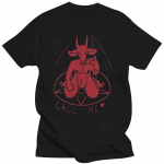 Vyri&scaron;ki moteri&scaron;ki &bdquo;Baphomet&ldquo; mar&scaron;kinėliai &bdquo;Call Me&ldquo; mar&scaron;kinėliai Linksmi 100 procentų medvilnės mar&scaron;kinėliai unisex trumpomis rankovėmis 6xl spausdinti vasaros mar&scaron;kinėliai 4XL