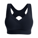 Besiūlė liemenėlė moterims Push Up sportinė liemenėlė jogos liemenėlė Sexy Cross Back Brassiere Belaidė Patogi Bralette M iki 4XL M juoda