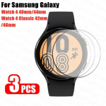 3 vnt grūdinto stiklo plėvelė, skirta Samsung Galaxy Watch 6 Pro 45 mm Galaxy Watch 6 Classic 43 mm 47 mm HD skaidri viso ekrano apsauginė plėvelė Galaxy Watch4 40mm skaidri