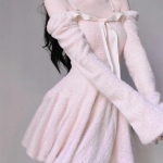 2023 m. rudens, miela, eleganti&scaron;ka, biuro suknelė moteri&scaron;ka laisvalaikio suknelė ilgomis rankovėmis, moteri&scaron;ka vakarėliui, plona mini suknelė, pra&scaron;matni korėjieti&scaron;ka mada XL rožinė