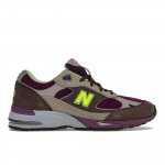 Stray Rats x New Balance 991 Pagaminti Anglijoje Violetinės Žalios Moteri&scaron;ki Sportbačiai Pilki W991SRG 36.5